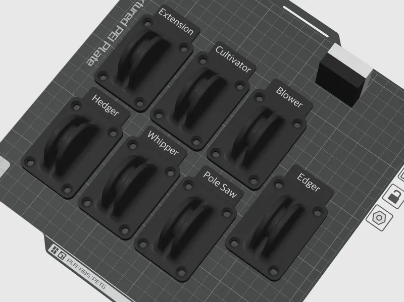 Honda versatool (split shaft) implement hooks