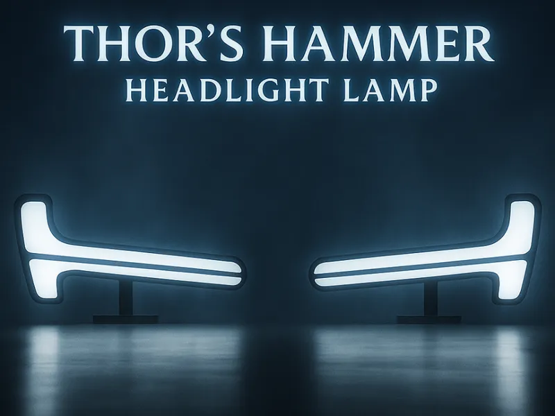Thor's hammer - headlight lamp (inspired by Volvo)
