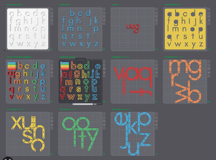Miniatura 1 do modelo 3D Ultimate Lowercase Alphabet Set