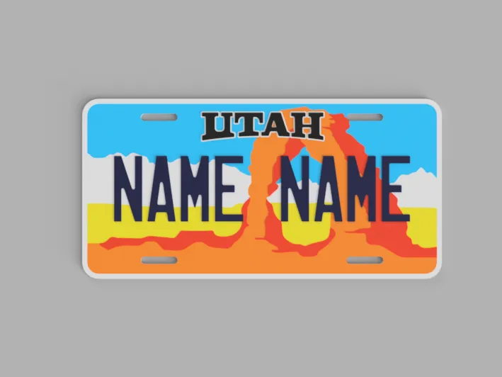 Placa Personalizada de Utah