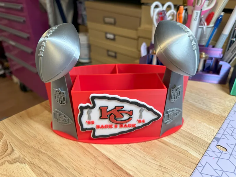 Kansas City Chiefs Back2Back Caddy/Pencil Holder