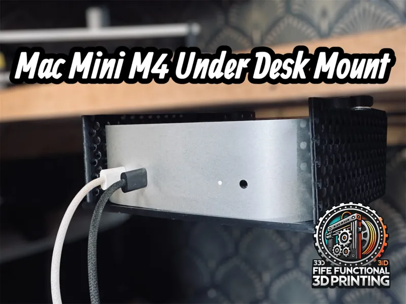 Mac mini 2024 Mac Pro Style Under-Desk Mount