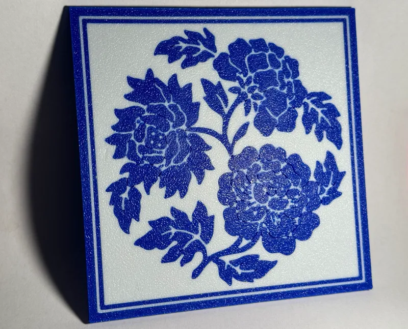 Chinese Blue Porcelain Coaster [仿青花瓷]
