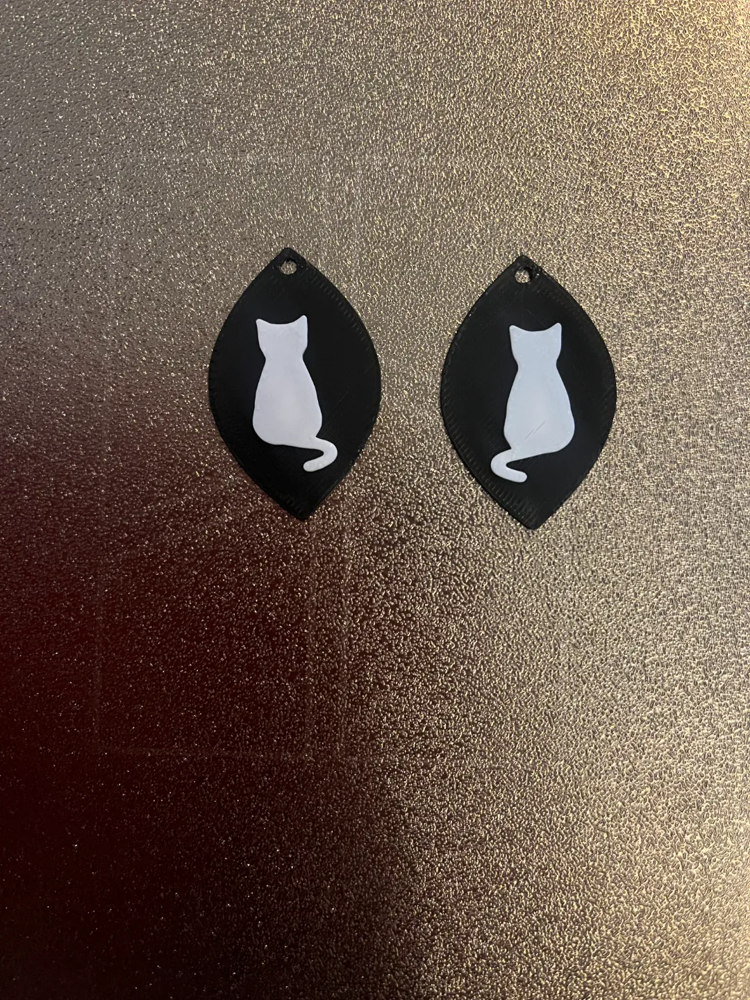 cat earrings view 2