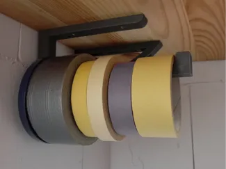 Tape holder top mounted