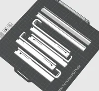 Rails for shelf with 16 mm height