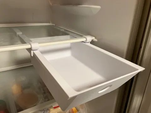 Fridge drawer with universal rails, less support view 3
