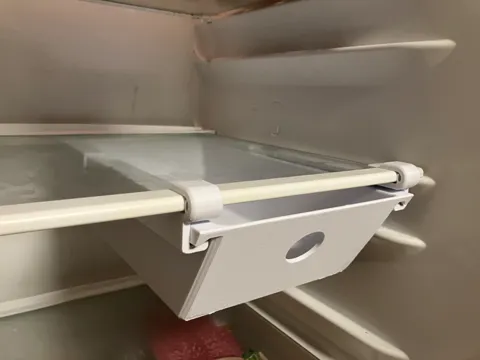 Fridge drawer with universal rails, less support view 2