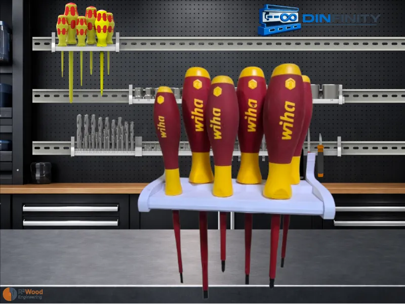 Wiha SlimFix Holder DIN Rail | DIN Infinity