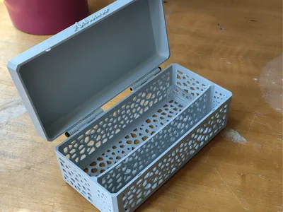 Voronoi Storage Box with Hinged Lid