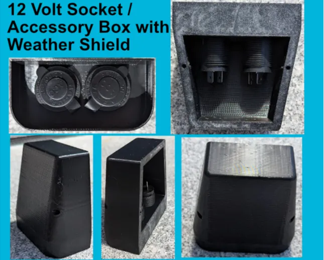 12V Accessory Socket Box with Weather Shield