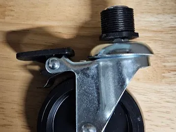 Bushing to add m8 casters to a wire rack (m24)