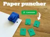 paper puncher and star, heart ,circle shape insert