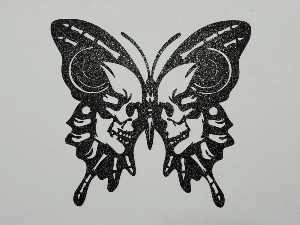 Papillon squelette — décoration murale