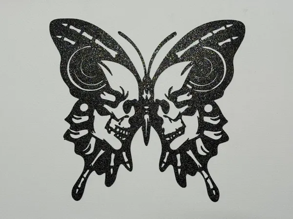 Papillon squelette — décoration murale