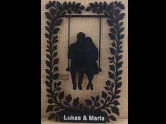 Romantic Couple on Swing - Customizable