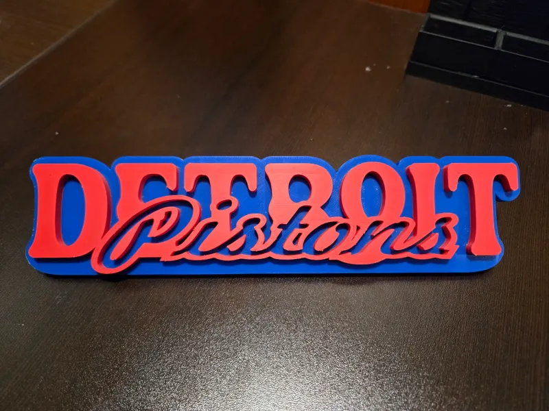 Detroit Pistons Word Wall Art