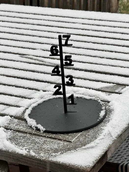 Tabletop Snow Gauge