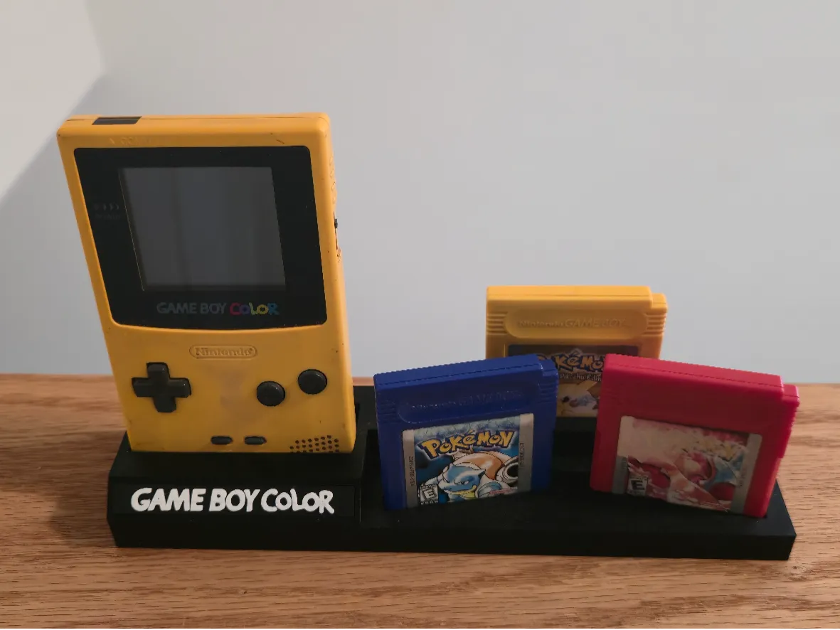 Gameboy Color Game Display Gameboy Color Display with Logo - Free 3D Print Model - MakerWorld