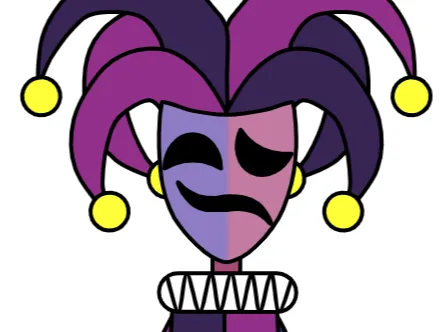 REQUESTED Half and Half Jester Mask