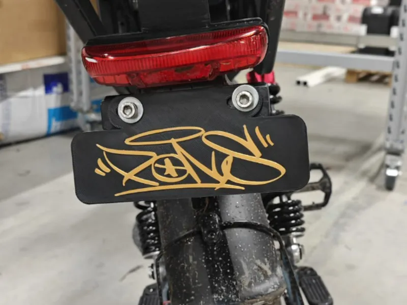 Matrícula Personalizable para FatBIke 