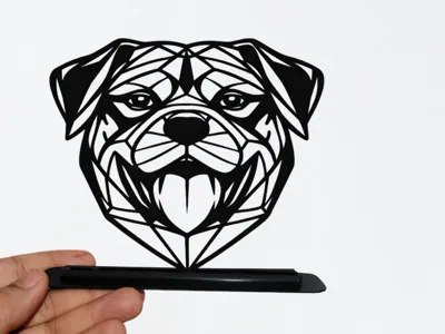 Rottweiler Geometric Low Poly
