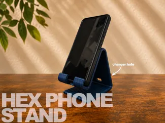 Phone Holder Hex | With Charger Hole