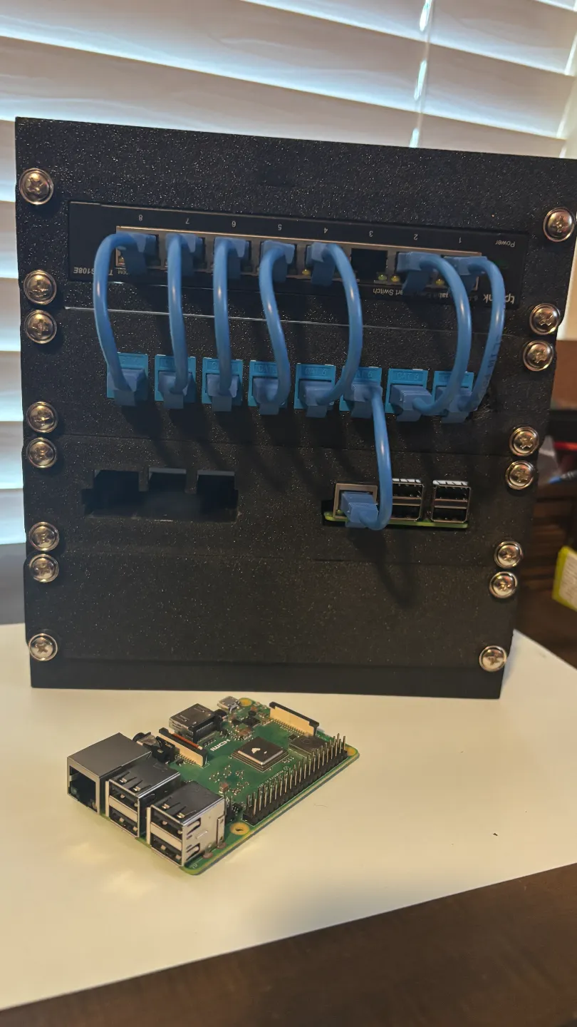 Mini Server Rack for TP-Link TL-SG108 Remix Remixed by Sean Ryle ...