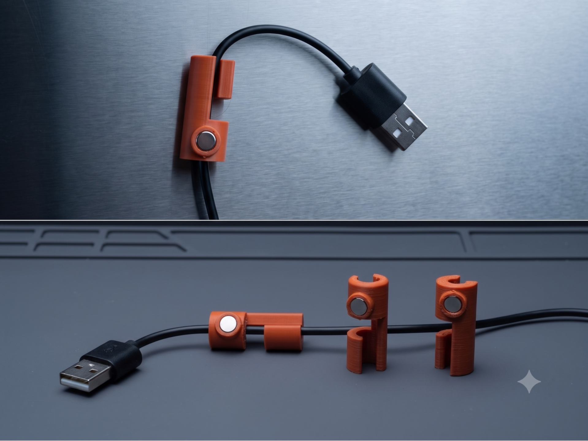 Magnetic Cable Clips for Cable Management- 2,3,4mm