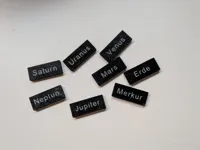 Schrift versenkt, 0.2er Noozle, deutsche Namen
