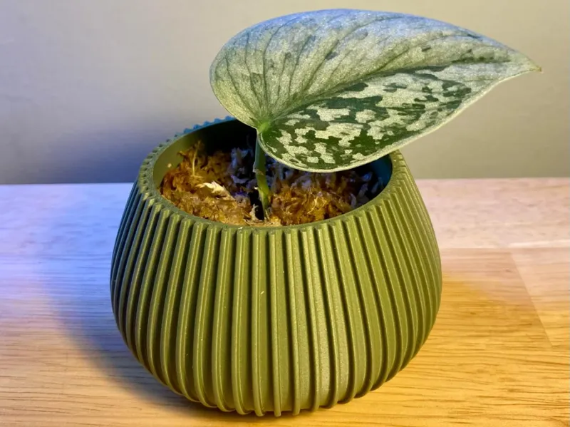 Ribbed Planter, Plant Pot