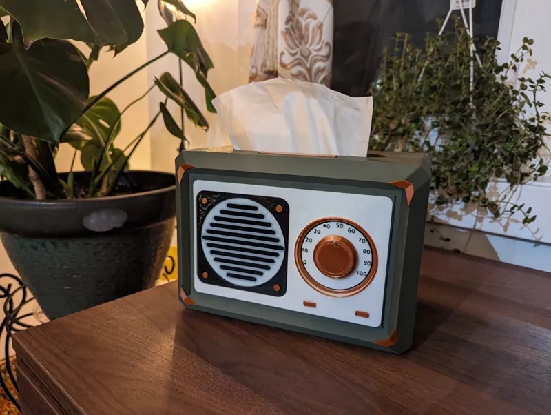 Retro Tissue Box Radio