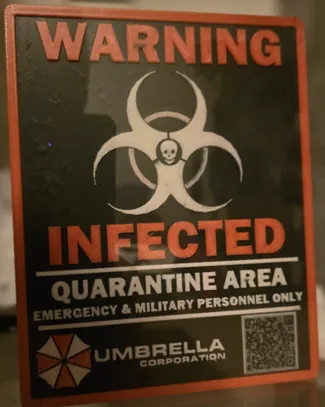 Umbrella Corp Infected Warning