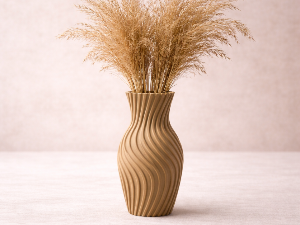 Twisted Wave Vase Set (Small & Large)
