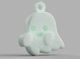 Cute ghost keychain