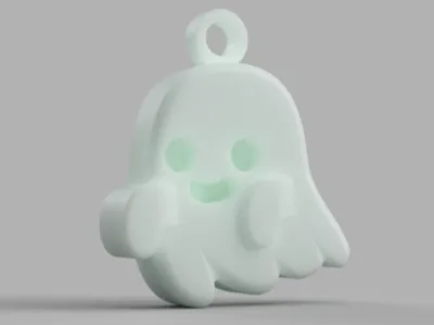 Cute ghost keychain
