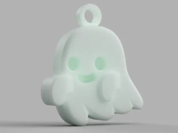 Cute ghost keychain