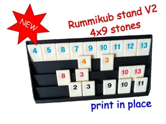 Rummikub Ständer V2 (4x9 Steine)