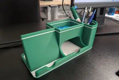 Desk organizer with phone stand