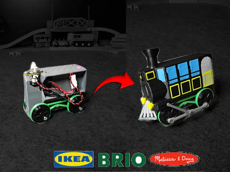 Electric Modular Steam Train - Brio/Lillabo