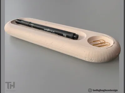 3D Printed Plaster Cast Desk Tidy
