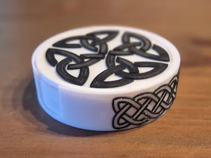 Celtic coaster with holder