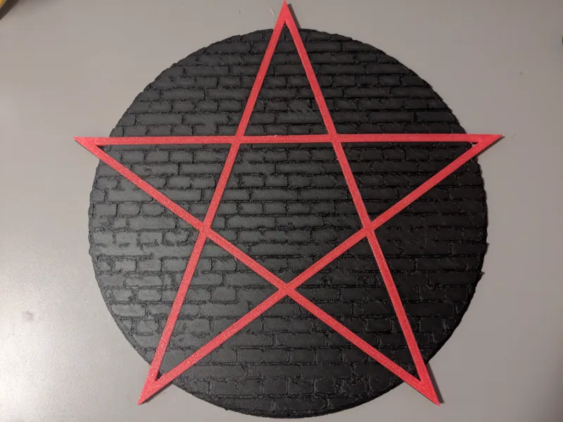 Halloween pentagram decoration