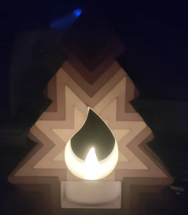 Christmas tealight tree