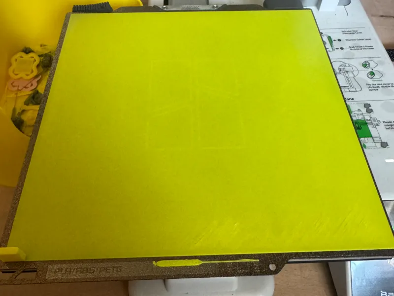 Full Bed Level Test + Cleaner Sheet for A1 Mini