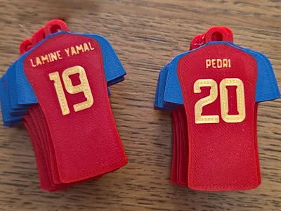 Lamine Yamal and Pedri - Spain National Team Keychains