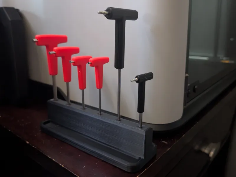 Allen Hex Key Desk Holder - Bambu H2D Keys+Extra