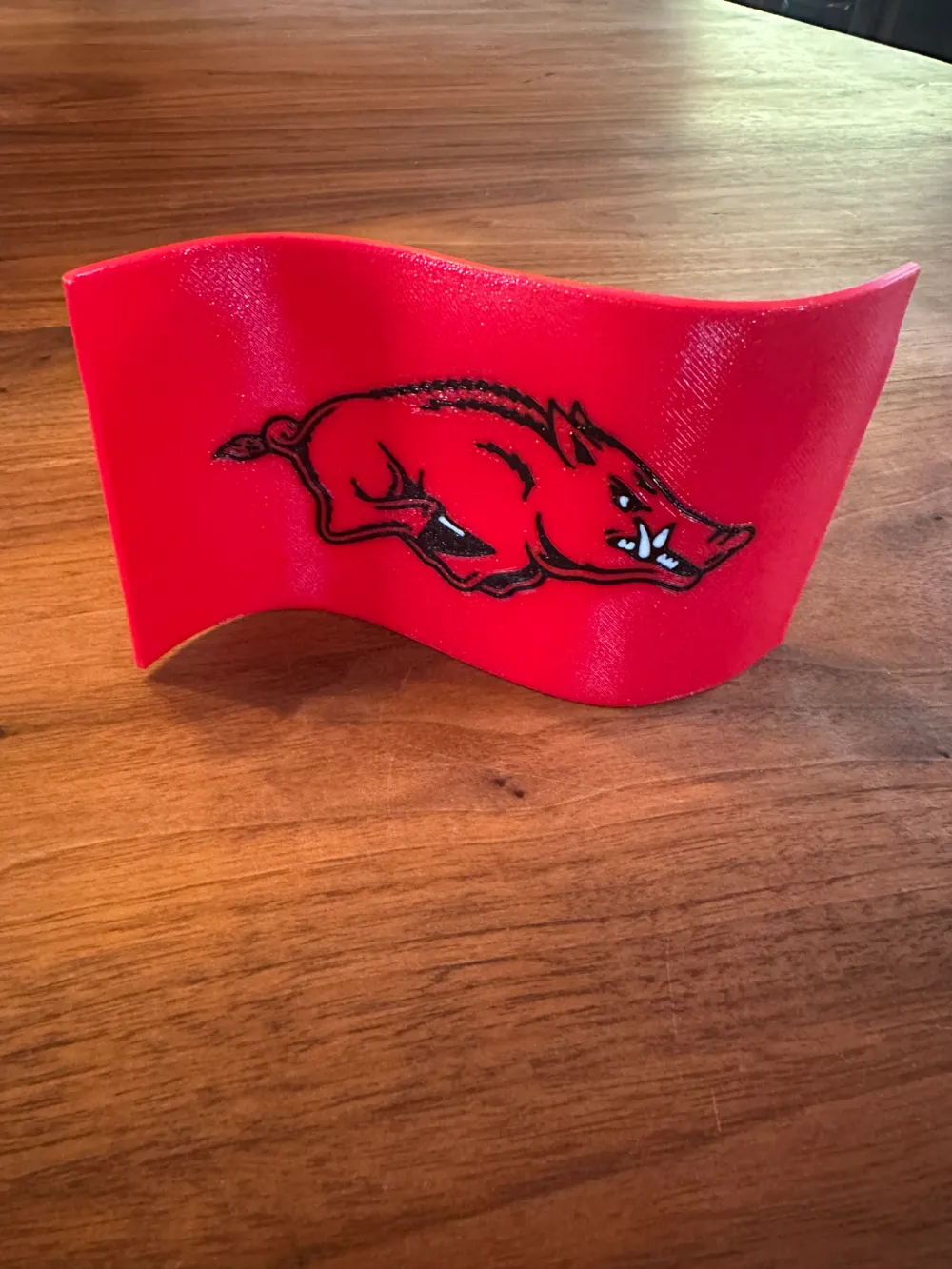 Arkansas Razorbacks Wavy Flag - Free 3D Print Model - MakerWorld