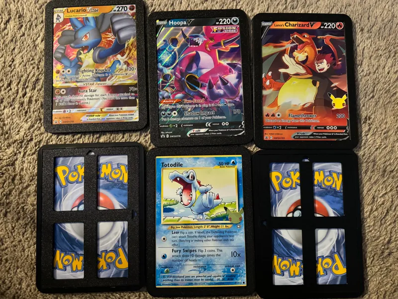 Oversized pokemon card holder