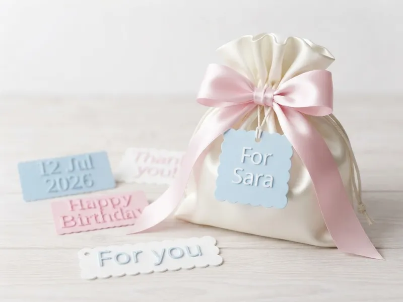 Cloud Gift Tag – Personalized Message Plate